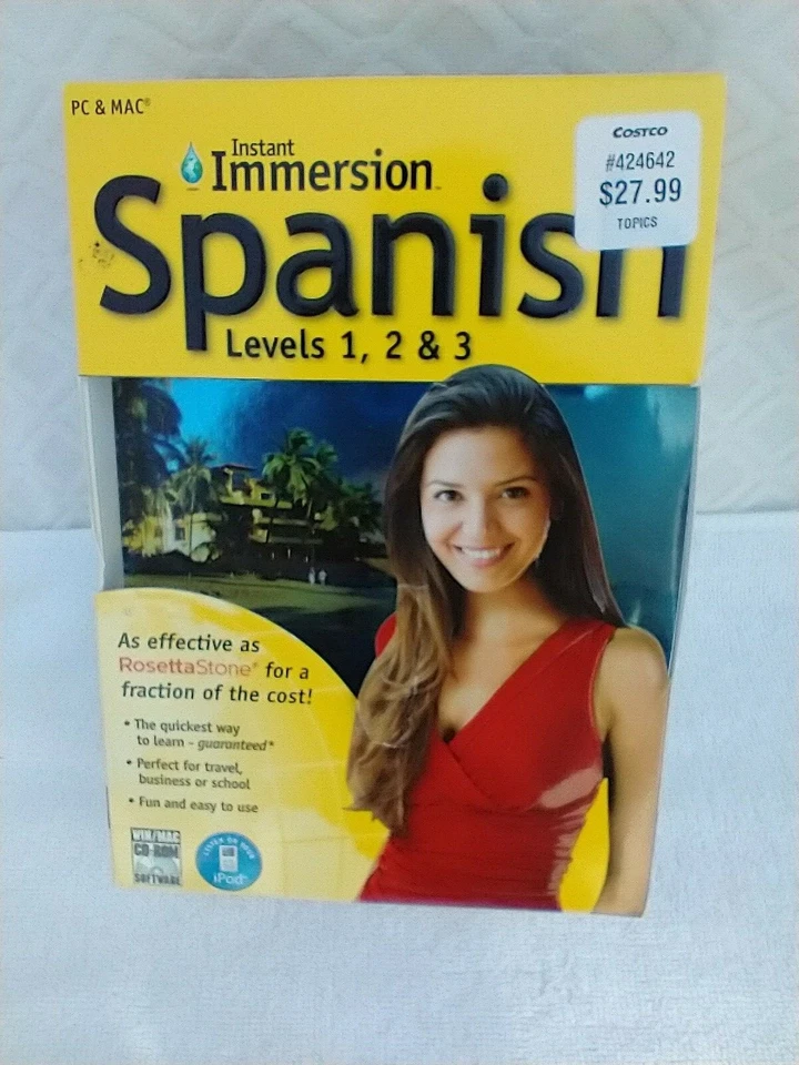 Instant Immersion Spanish Language Learning Program. Topics. New in box - Image 1 of 4