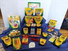 Lot Of Vintage Crayola Crayons, Etc., Some Used, Mostly Full Boxes