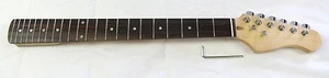 Guitar NECK 2021 NEW Style HEADSTOCK 25.5" Scale with Chrome Tuners Trees - Picture 1 of 10