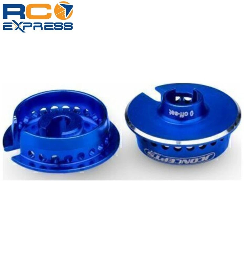 JConcepts Fin 13mm Spring Cup 0mm Off-Set Blue Fits Team Associated 13 JCO2721-1 - Image 1 of 1