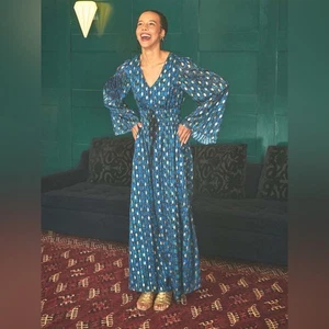 THE ODELLS Odessa Maxi Dress RARE Womens Size Large Whimsigoth Witchy Magical - Picture 1 of 10