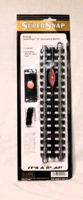 K-Line K-0735 Supersnap 10" Uncoupling Section O gauge tubular 3 rail track C-10 - Image 1 of 3