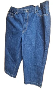 Jeanology Denim Blue C apra Capri Jeans 18 New No Tags - Picture 1 of 2