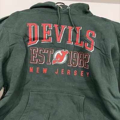 Sudadera con capucha verde New Jersey Devils XL Starter vintage Foto 1 de 4