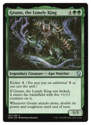 MTG Grunn, the Lonely King | #165 Dominaria | English - Image 1 of 2