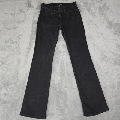 Pantalones de mezclilla elásticos Lucky Brand para mujer 0 25R negros dulces tiro medio bota corte bota Foto 1 de 4