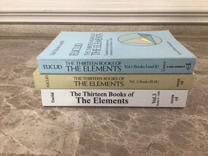 Euclid The Thirteen Books Of The Elements Vol 1-3 2nd Edition UNREAD - Picture 1 of 4