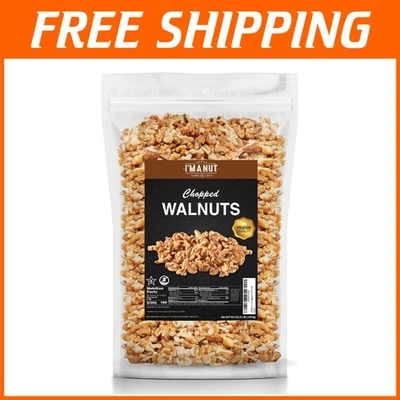 All-Natural 64oz Raw Chopped Walnuts - Gluten & Peanut Free, Resealable Pouch - Image 1 of 4