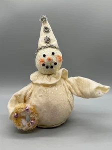 Bethany Lowe Weihnachten Primitive Figur Schneemann Clown Hut Volkskunst - Bild 1 von 13