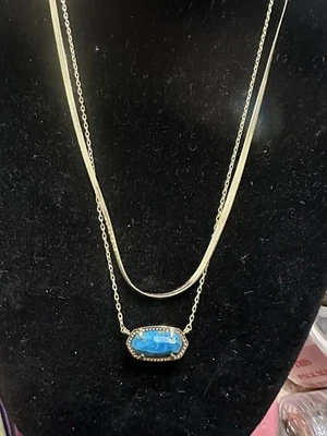 NWOT Kendra Scott Elisa Multi strands Double Necklace Gold - image 1 of 3