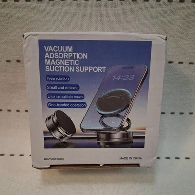 Vacuum Adsorption Magnetic Suction Bracket Foldable Phone Holder Stand For Car - Image 1 of 3