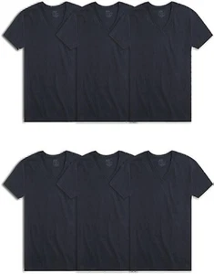 Fruit of the Loom Men's Eversoft Cotton Stay Tucked V-Neck T-Shirt - Picture 1 of 11