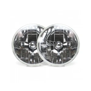 AUTO-LOC Headlight - Snake Eye - 7 in OD - H4 Bulb - Glass - Universal - Each - Picture 1 of 3