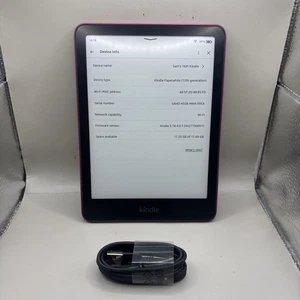 Kindle Paperwhite Signature Edition 12th Generation 16GB Metallic Pink - Picture 1 of 11
