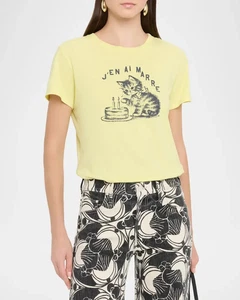 Mother Damen The Lil' Goodie Goodie Baumwolle Grafik T-Shirt, neu mit Etikett, S6 - Bild 1 von 5