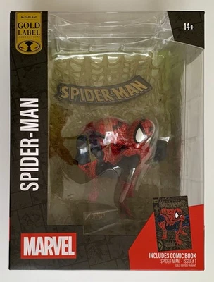 McFarlane Toys Spider-Man #1 черно-золотое издание золотая этикетка D23 БЕЗ КОМИКСОВ - Изображение 1 из 4