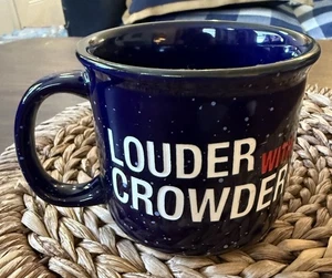 Taza de café grabada MÁS FUERTE con Crowder moteada con letras blancas/rojas retirada - Imagen 1 de 7