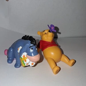 Disney Winnie The Pooh 3” Figure /Cake Toppers  POOH Eeyour 2 Set Lot SHIPS FREE - Picture 1 of 11