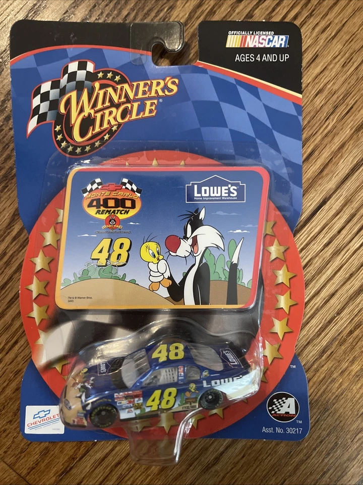 48 2002 Jimmie Johnson Lowes Looney Tunes 1:64 Winners Circle Sylvester Tweety - Image 1 of 1