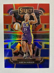 2024 PANINI SELECT PRIZM RED BLUE #/399 AARI McDONALD INDIANA FEVER / SPARKS - Picture 1 of 2
