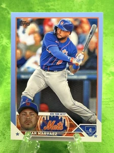 Omar Narváez /50 Powder Blue - 2023 Topps Update #US152 New York Mets - Picture 1 of 11