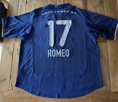 HSV Auswärts Trikot 2001-03 2XL Nike Nr. 17 Romeo TV Spielfilm XXL Hamburger SV - Bild 1 von 4