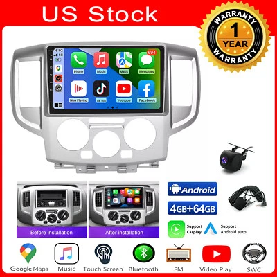 For Nissan NV200 2013-2019 Android 13 Car Stereo Radio GPS WIFI Carplay + Camera - Image 1 of 4