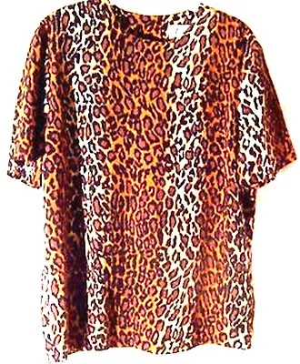 Vestido Le Suit Leopardo Gato Estampado Animal Sedoso Talla 8 Foto 1 de 2