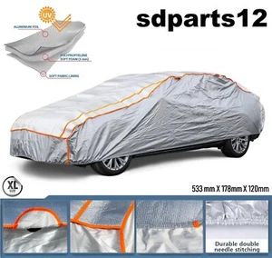Telo Copriauto Felpato Impermeabile Borsa Antigrandine XL 533x178x120cm Auto - Foto 1 di 14