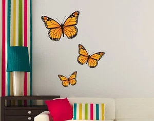 Monarch Butterfly Wall Art Sticker Vinyl Decal Home Decor UK Indoor Outdoor - Picture 1 of 4