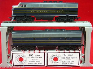 8130 Stewart F3 A/B Baltimore & Ohio Locomotive Set 8135 Kato Drive HO Scale New - Picture 1 of 1