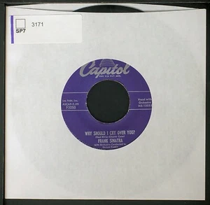 Frank Sinatra - Why Should I Cry Over You - 7" single 45rpm record - Picture 1 of 3