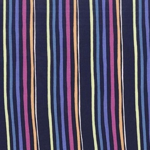 Michael Miller Lovey Dovey DC7769 海军蓝条纹 BTY 棉织物 — 第 1/1 张图片