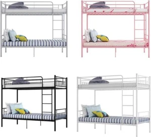 Metal Single Bunk Beds Siblings Twins Bedroom Furniture with Mattress Option - Picture 1 of 71