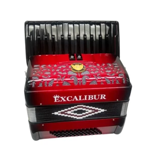 Excalibur Super Classic PSI Series Red Fade 60 Bass Piano Accordion - Picture 1 of 4
