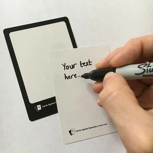 Cards Against Humanity: CAH Blank Custom Card - Create your own Black / White - Picture 1 of 6
