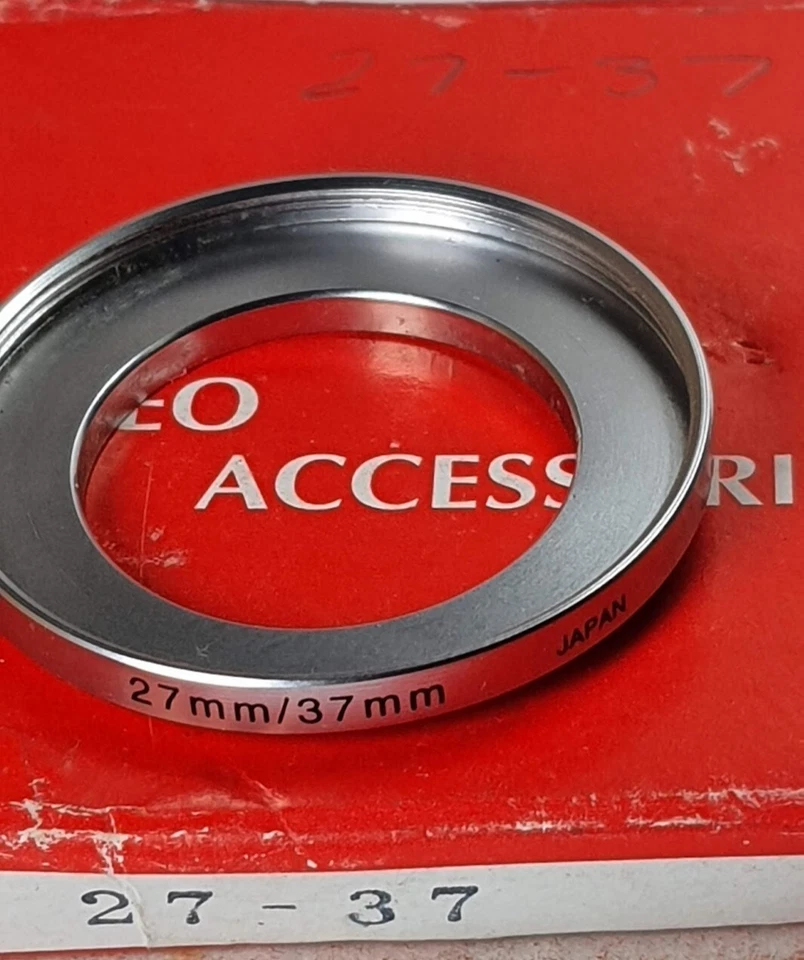 27-37mm Step-Up Lens Filter Converter Adapter Ring 27mm-37mm 27-37 E27-E37 Japan - Image 1 of 4