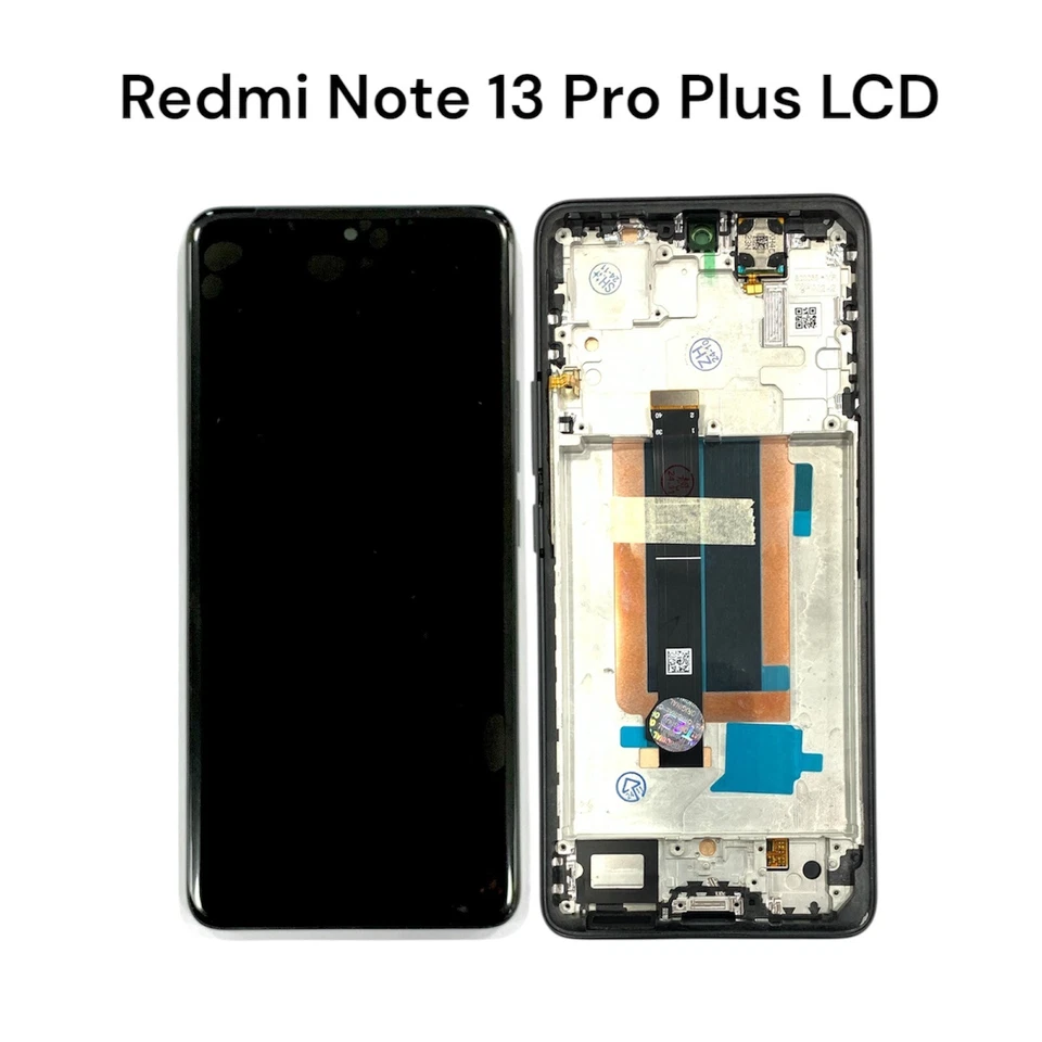 Xiaomi Redmi Note 13 Pro+ Plus LCD Display Touch Screen With Frame Black - Image 1 of 1