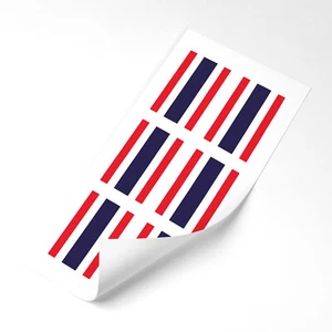 Thailand Flag Stickers x6 25mm Car Motorbike Helmet Vinyl Thai Flag - Picture 1 of 1