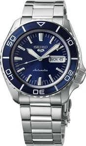 Seiko 5 Automatic Blue Dial Steel Bracelet Men's Watch SRPK97 Made In Japan New - Picture 1 of 1