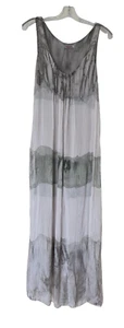 Maxi Vestido Scandal Italy Boho Seda Viscosa Talla XS/S Transparente Fluido Hada - Imagen 1 de 18