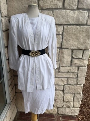 Talla 8 Verdadero De Colección Años 70 Dama Carol Marfil Boda/Vestido Boho Formal Foto 1 de 4