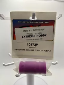 RACERS EDGE 1/8 ACCOPPIATORE SCARICO SILICONE - VIOLA - #10173P / RCE10173P - NUOVO - Foto 1 di 2