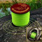 Green Super Strong PE 4 Strands 6-100LB Braided Fishing Line 100/300/500/1000M