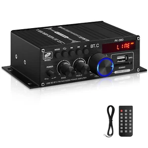 Amplificatore Bluetooth 800W Amplificatore Integrato HiFi Stereo Amplifier Digitale FM - Foto 1 di 8