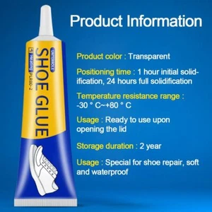 60ML PVA Strong Shoe Glue Adhesive Sole Bond Adhesive Fix Shoemaker - Picture 1 of 9