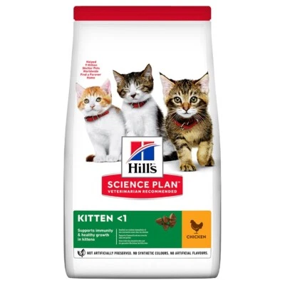 HILL'S Hills Science Plan Kitten Dry Cat Food Chicken 300g, 1.5Kg, 3Kg, 7Kg