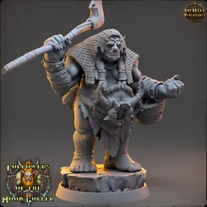 Ogre Salty Boo Feggerer armado con hacha - miniaturas al amanecer - Wargaming Troll - Imagen 1 de 3