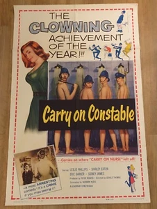 1961 Carry On Constable original film poster. 27 x 41 inches. Nice example! - Imagen 1 de 1