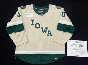 Maglia Iowa Wild Game Worn usata alternativa AHL CCM Quicklite MIC Dumont 56 Crunch - Foto 1 di 13